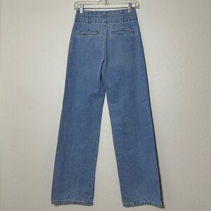 Zara High Waisted Wide Leg Trouser Jeans